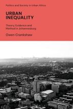 Cover image of Urban Inequality featuring greyscale image Johannesburg skyline