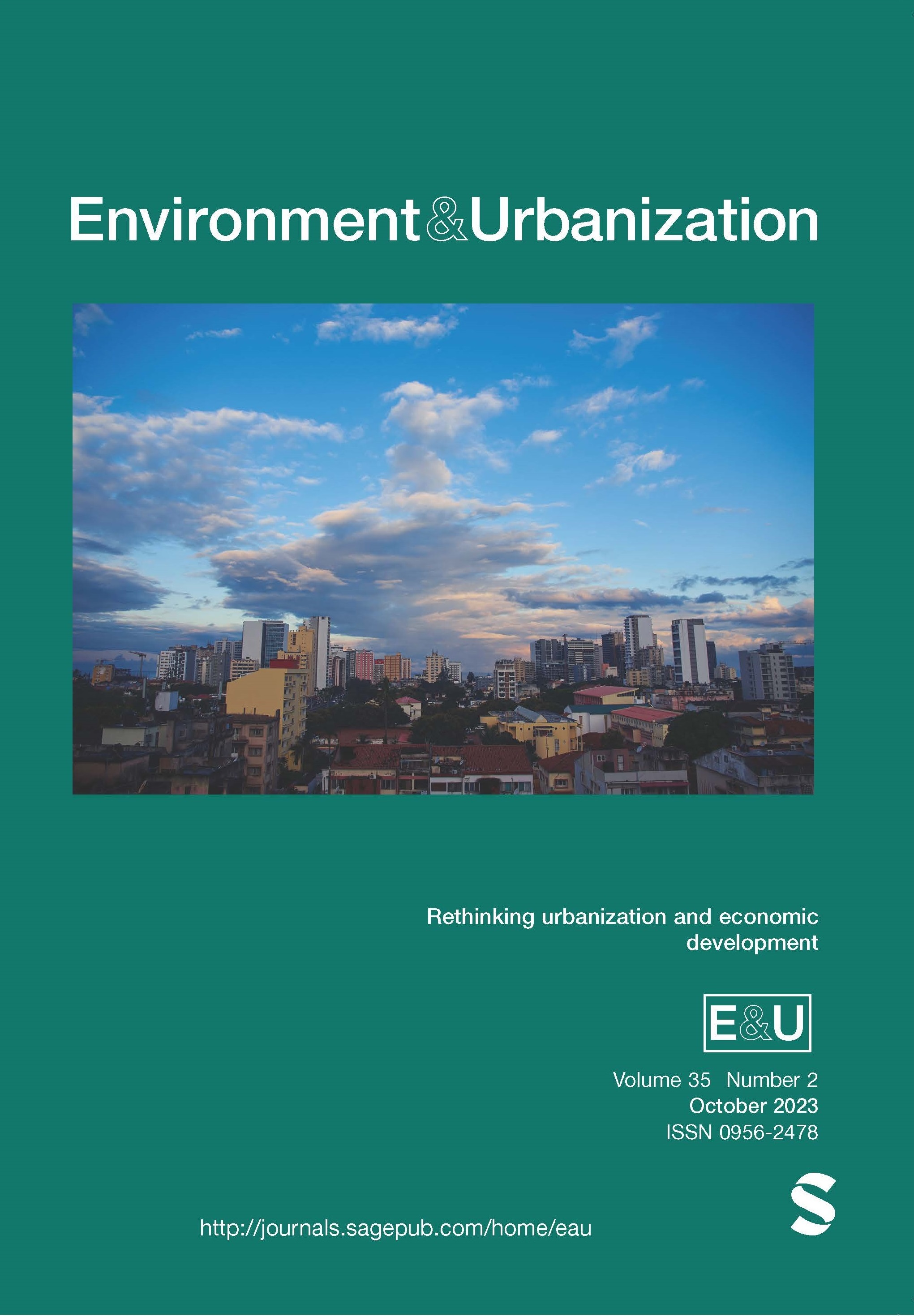 Environment and Urbanization Vol 35 Issue 2 cover